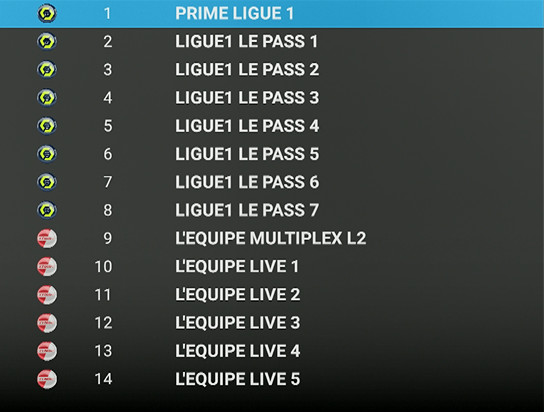 ABONNEMENT CHAINES IPTV LIGUE PASS 1