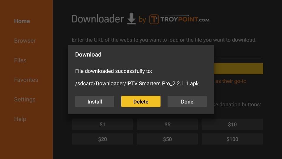 iptv smarters pour Firestick