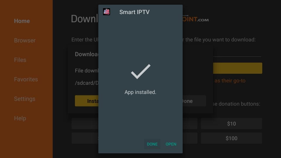 étapes pour installer smart iptv