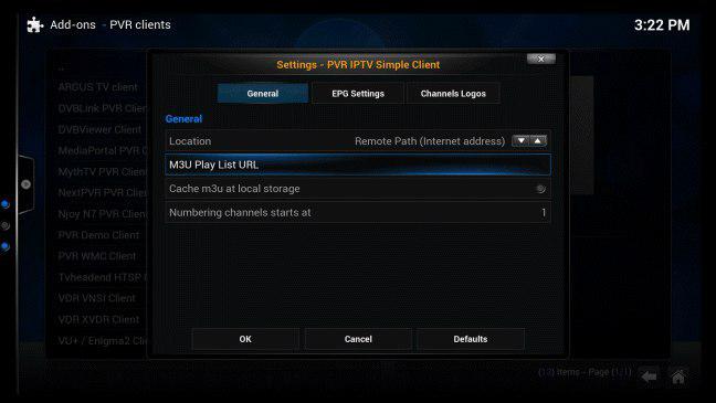 IPTV sur Kodi