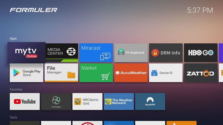 iptv box ui